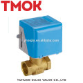 Válvula de bola eléctrica de latón TMOK de 2 vías y 3 vías